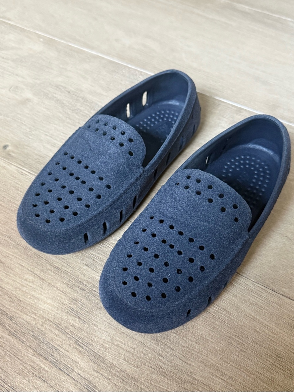 Floafers in Sueded Navy Blue, Little Kids 12